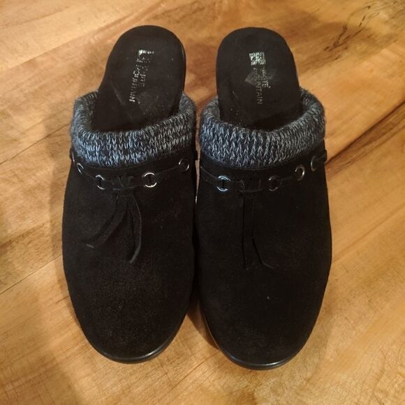 White Mountain Noreaster clog leather black 8.5 - Picture 1 of 6